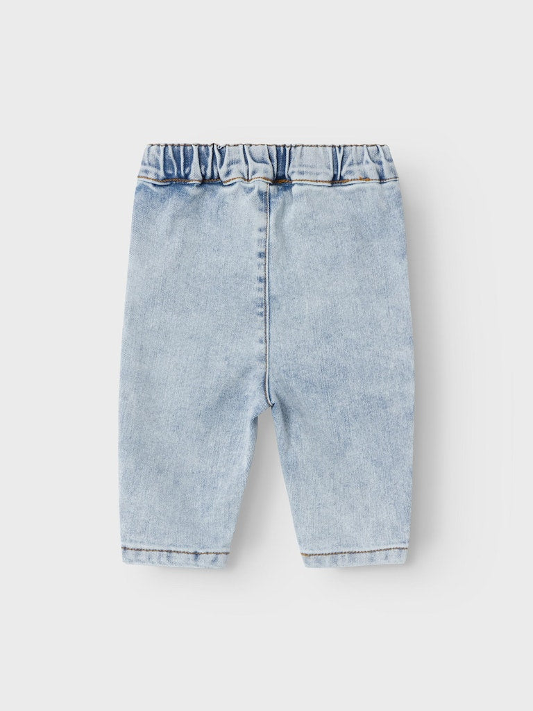 Lil' Atelier baby Ben tapered jeans Light Blue Denim