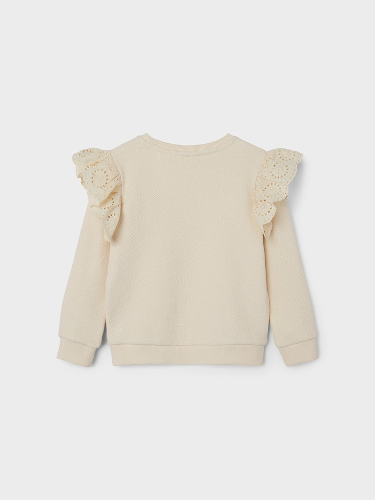 Lil' Atelier Mini sweater Nolan Turtledove ruches