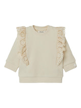 Lil' Atelier Baby sweater Nolan ruches Turtledove