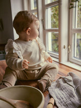 Lil' Atelier Baby sweater Nolan ruches Turtledove