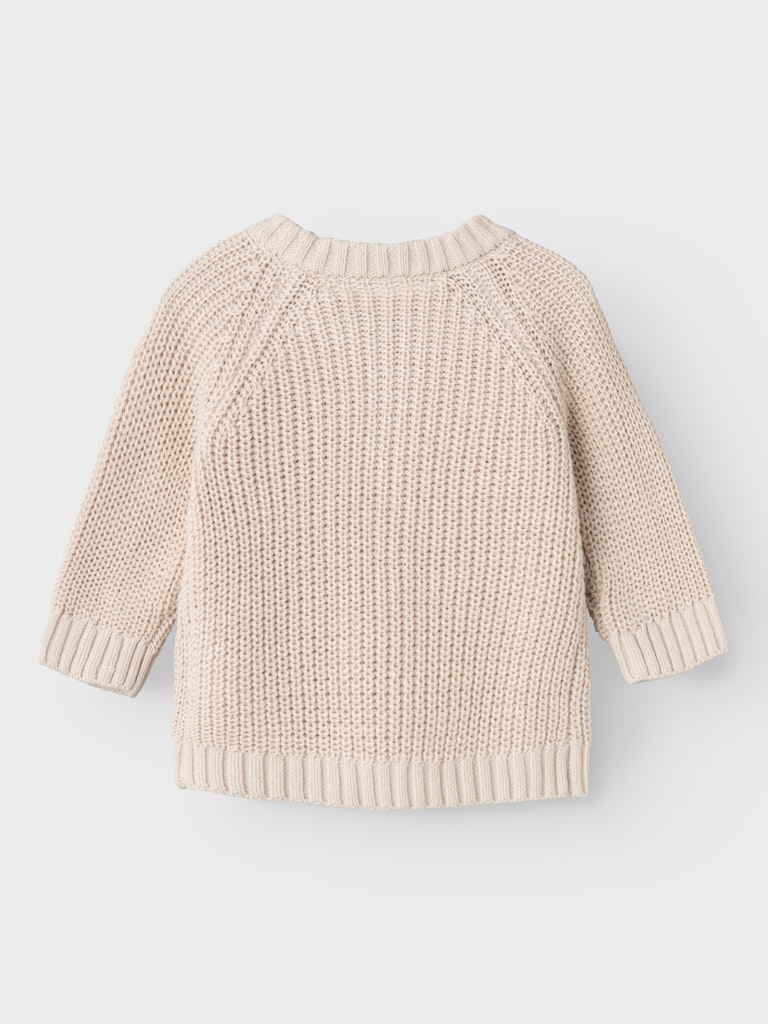 Lil' Atelier Baby Emlen knit vest Sheer Bliss