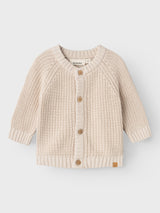 Lil' Atelier Baby Emlen knit vest Sheer Bliss