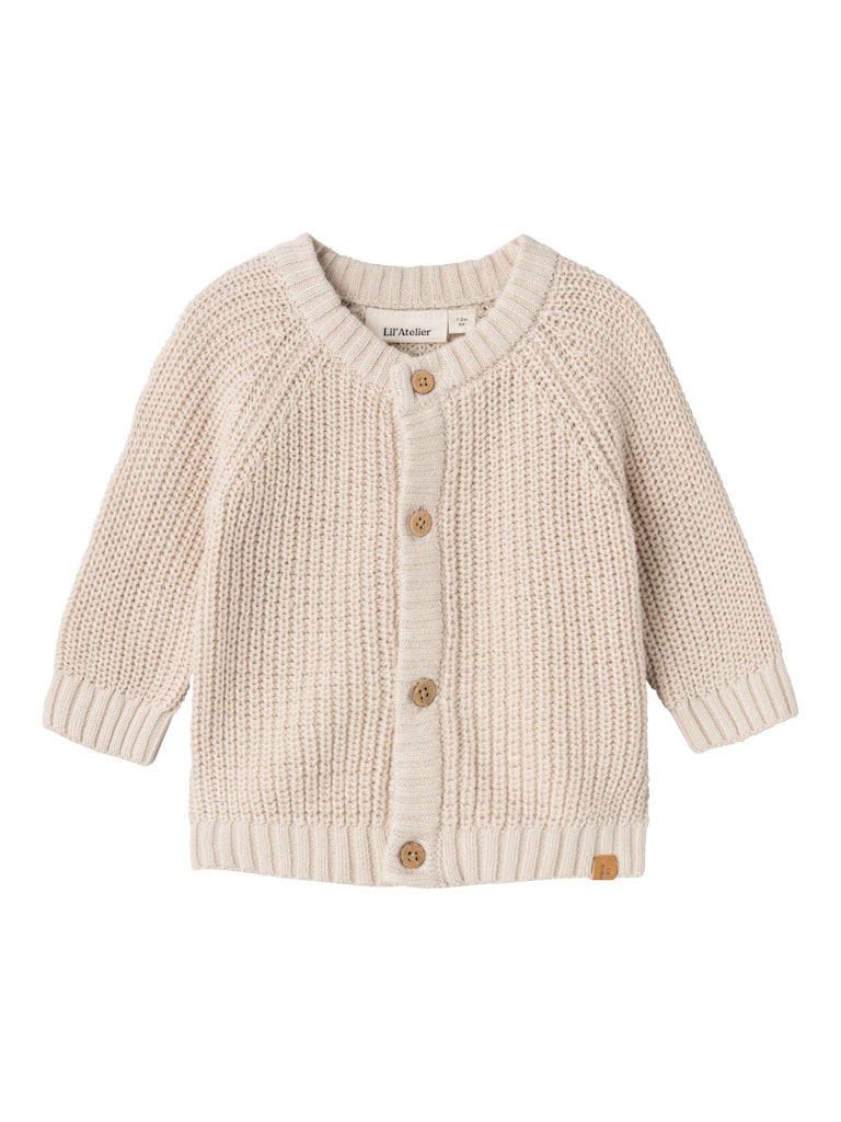 Lil' Atelier Baby Emlen knit vest Sheer Bliss