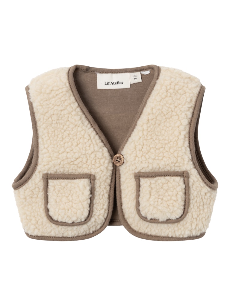 Lil' Atelier Baby Jono gilet Birch