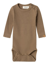 Lil' Atelier Baby Halli romper Sepia Tint