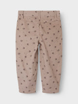 Lil' Atelier Mini Bella broek Gray Morn FLORAL