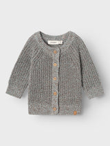 Lil' Atelier Baby Noro vest Sky Gray