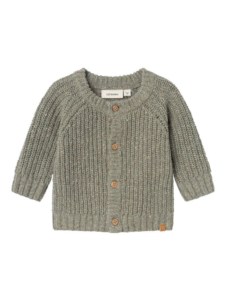 Lil' Atelier Baby Olfert vest Seagrass