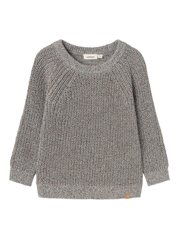 Lil' Atelier Mini Noro trui Sky Gray