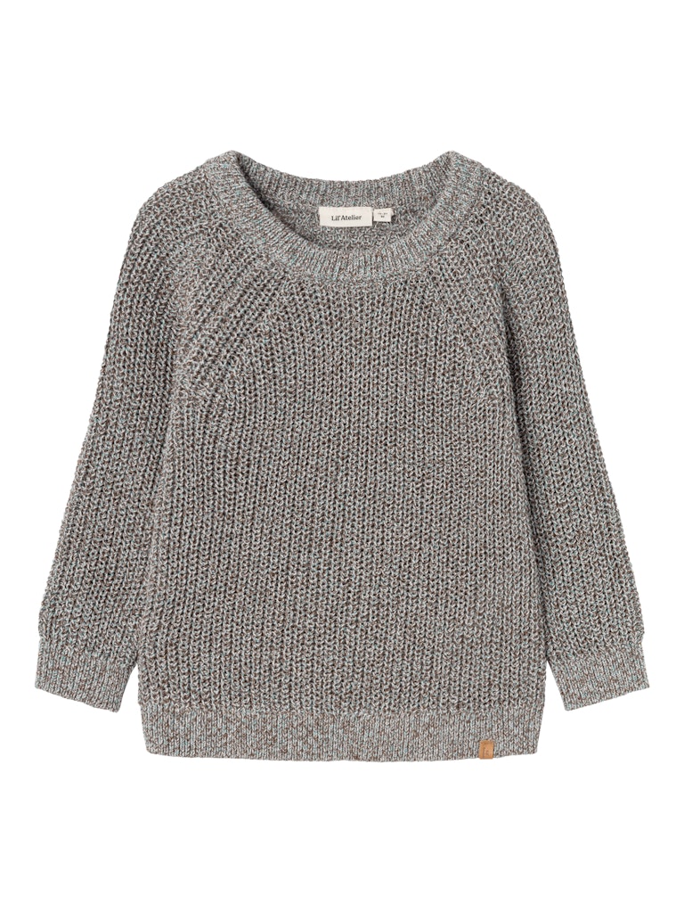 Lil' Atelier Mini Noro trui Sky Gray