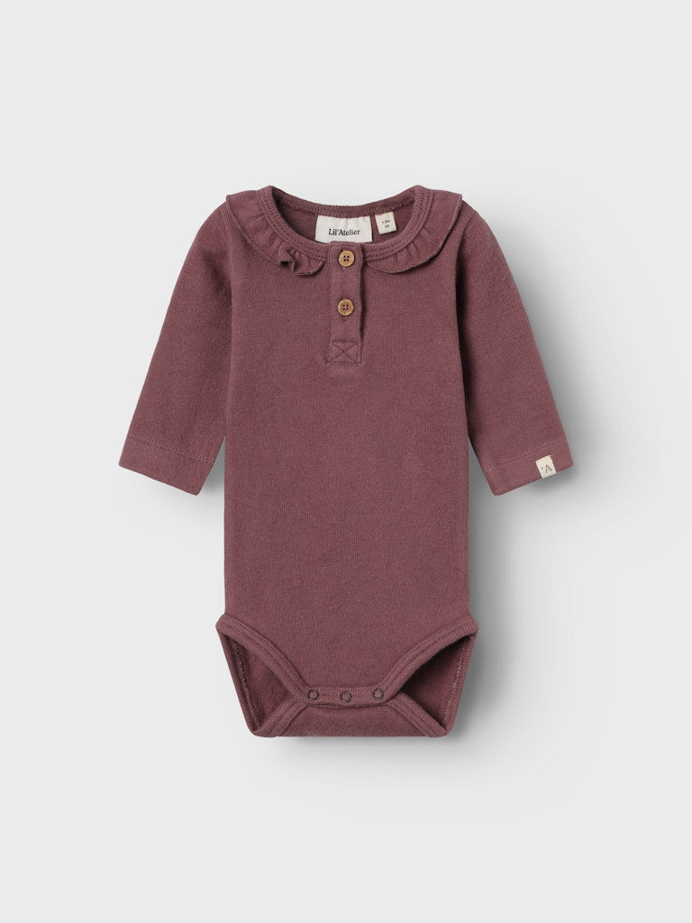 Lil' Atelier Baby Thoro Hou romper Rose Brown