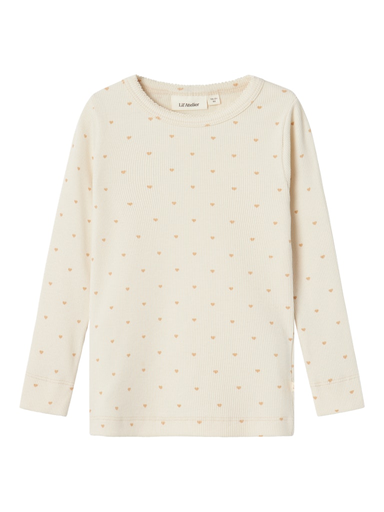 Lil' Atelier Mini Gago shirt Turtledove HEART