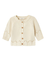 Lil' Atelier Baby Ramla knit vest turtledove