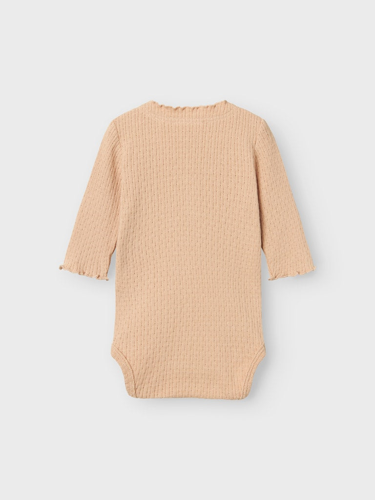 Lil' Atelier Baby Rea romper Rugby Tan