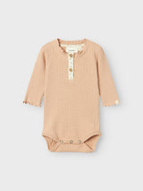 Lil' Atelier Baby Rea romper Rugby Tan