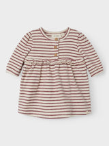 Lil' Atelier Baby Thoro jurk Birch Rose Brown