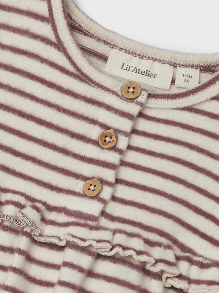 Lil' Atelier Baby Thoro jurk Birch Rose Brown