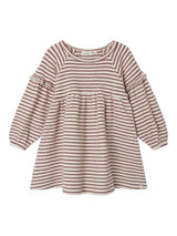 Lil' Atelier Mini Thoro jurk Birch Rose Brown