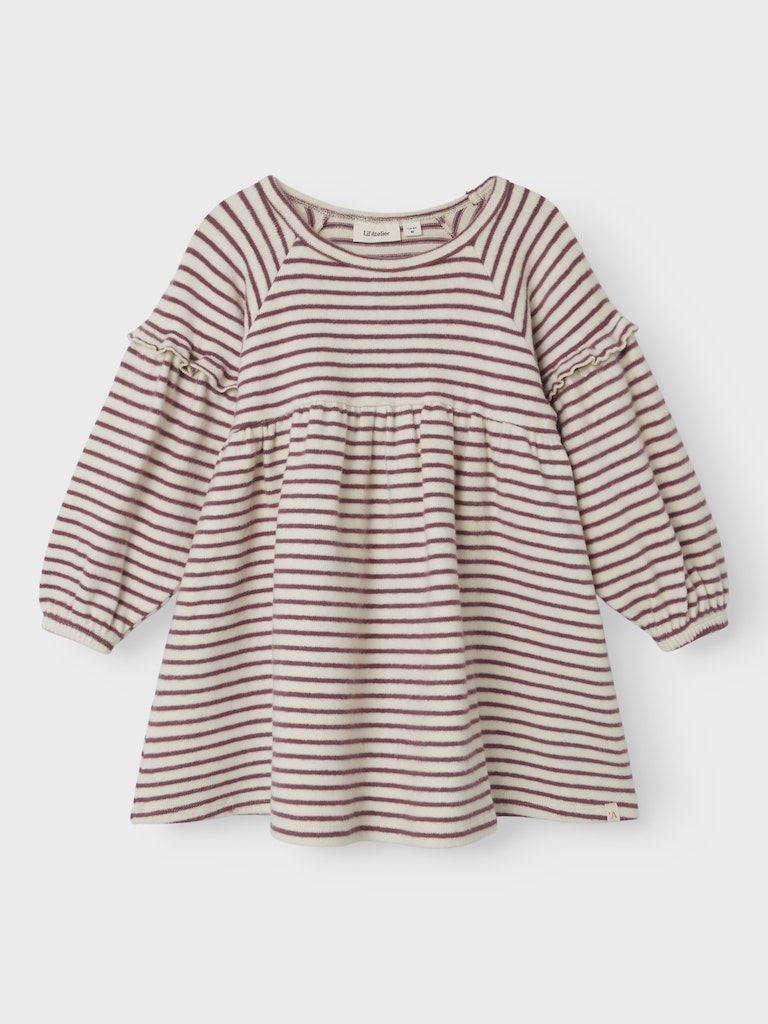 Lil' Atelier Mini Thoro jurk Birch Rose Brown