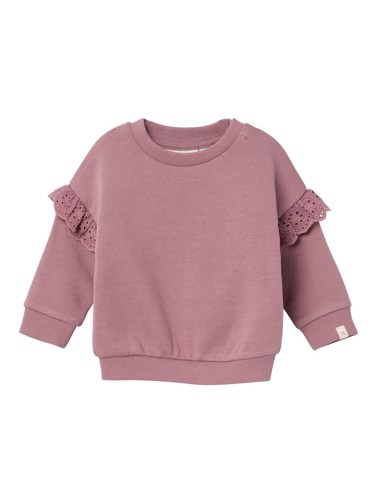 Lil' Atelier baby Doris sweater Nostalgia Rose