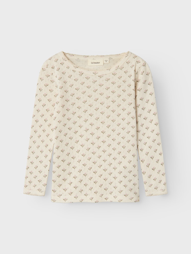 Lil' Atelier mini Rachello Doa shirt Turtledove