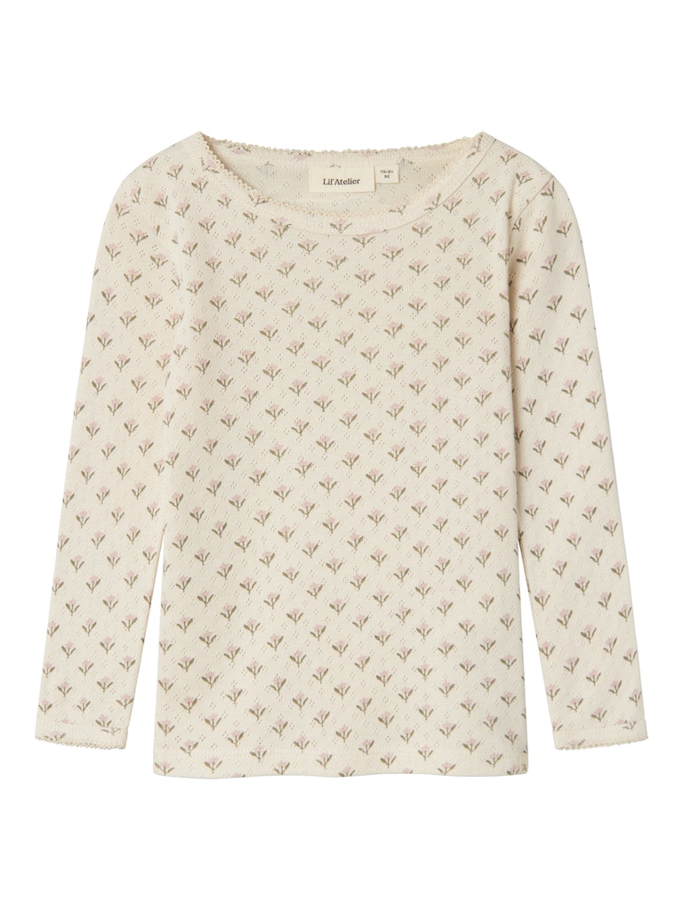 Lil' Atelier mini Rachello Doa shirt Turtledove