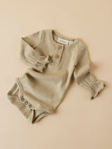 Lil' Atelier Baby Gago Fia romper Moss Gray