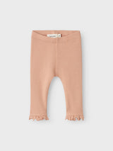 Lil' Atelier Baby Gago Dia legging Mahogany Rose