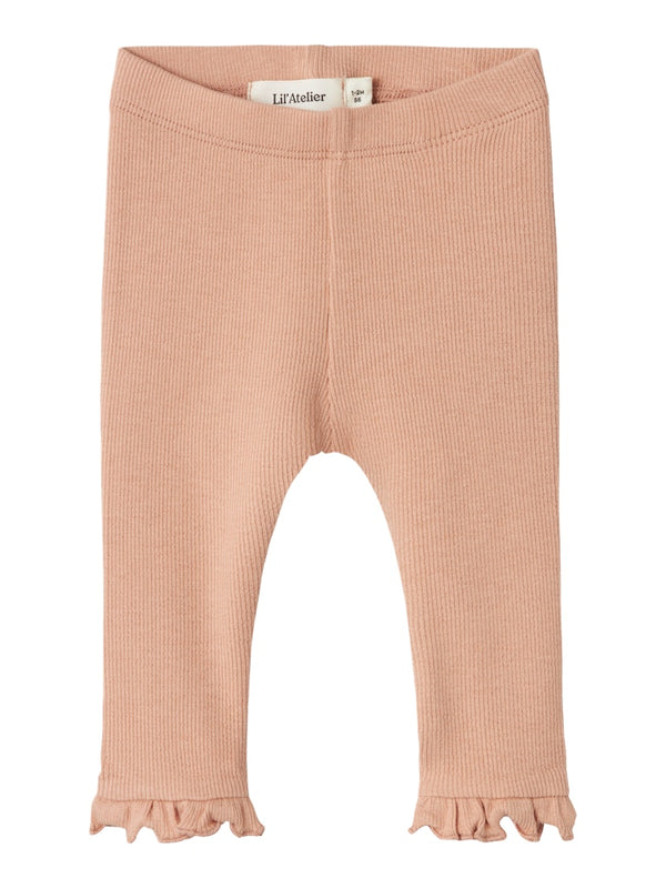 Lil' Atelier Baby Gago Dia legging Mahogany Rose