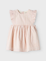 Lil' Atelier Baby Dalila jurk Peach Whip