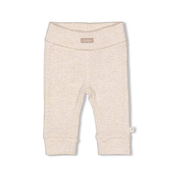 Feetje Broek rib Offwhite melange - The Magic is in You