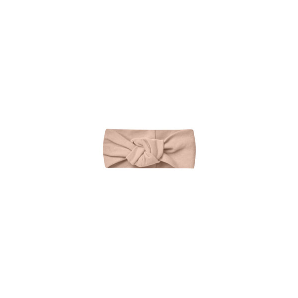 Quincy Mae knotted headband blush