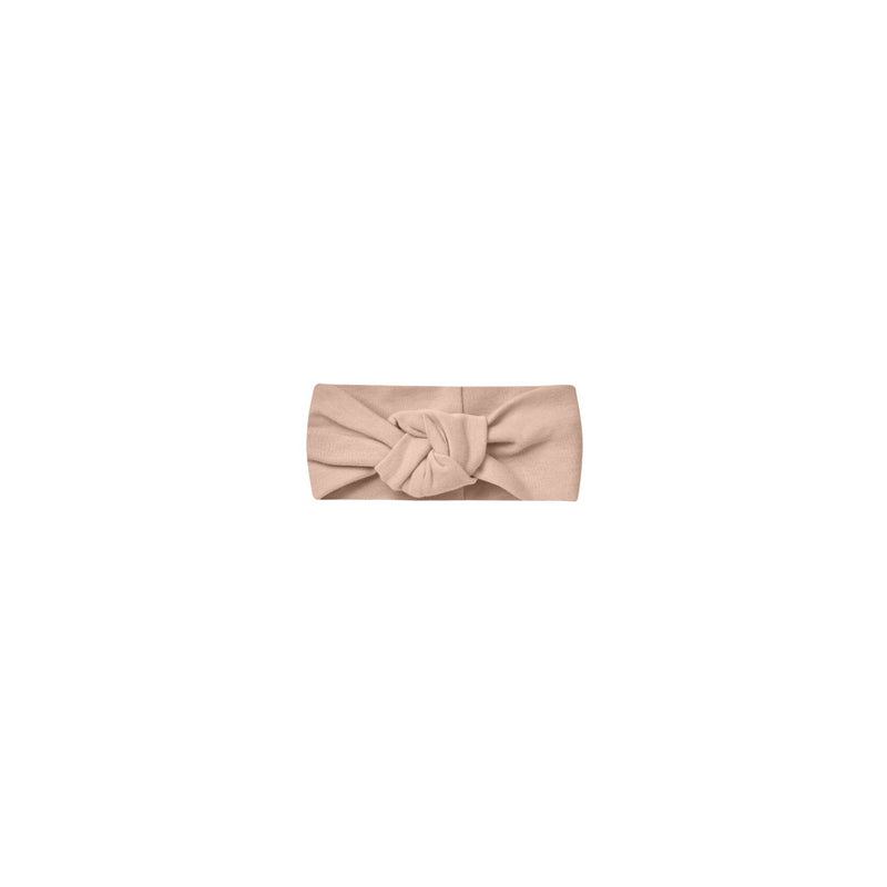 Quincy Mae knotted headband blush