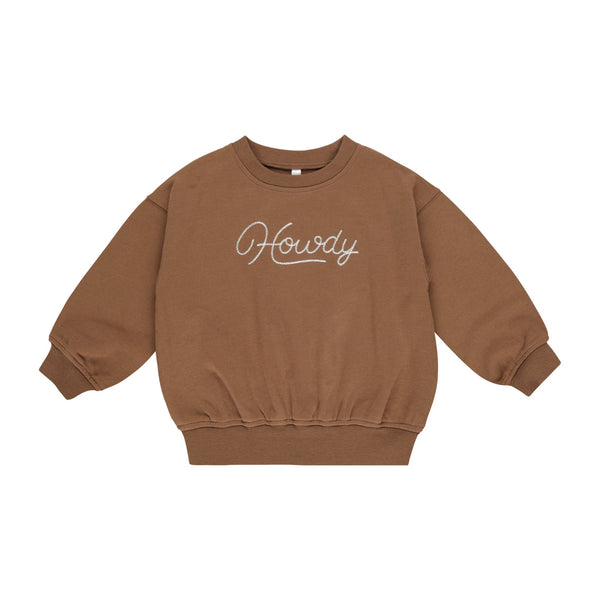 Rylee + Cru Relaxed Sweatshirt Howdy Saddle