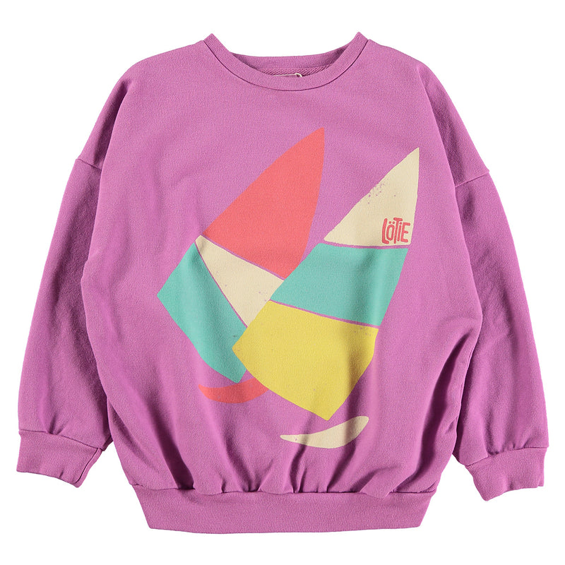 Lötiekids sweater fucsia sails