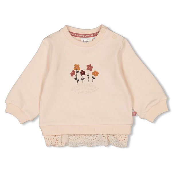 Feetje Sweater - Wild Flowers Offwhite