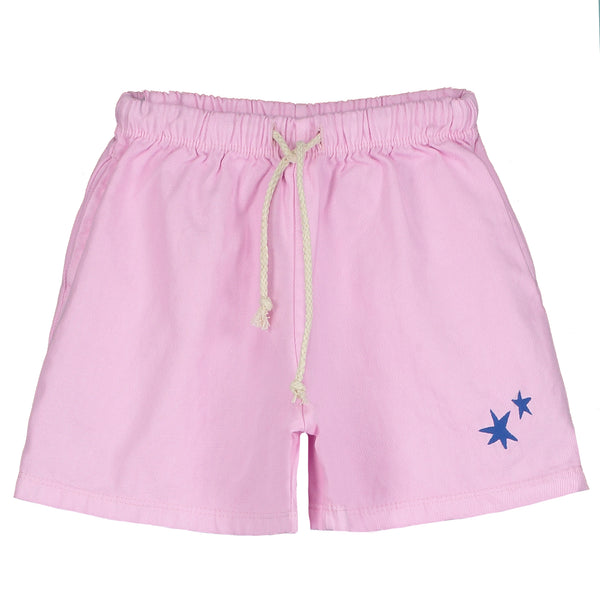 Lötiekids twill bermuda stars embroidery pale pink