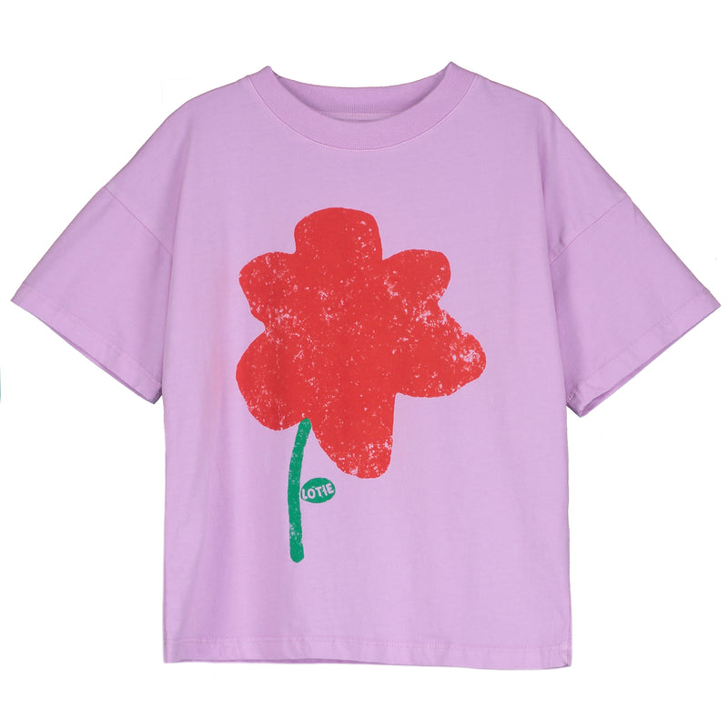 Lötiekids wide fit T-shirt  big poppy verbena