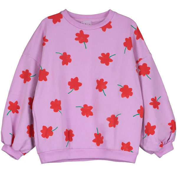 Lötiekids sweater poppies all over verbena