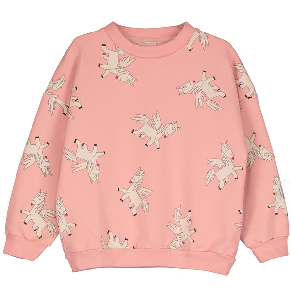 Lötiekids sweater pegasus all over pale pink