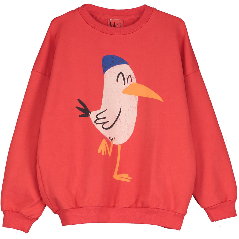 Lötiekids sweater seagull red