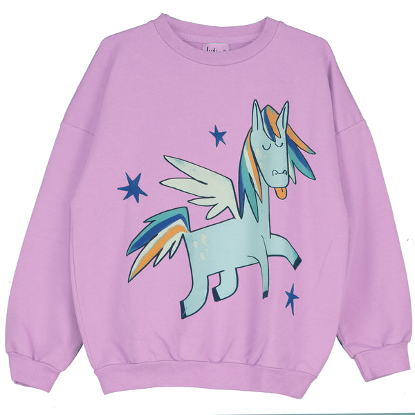 Lötiekids sweater pegasus stars verbena