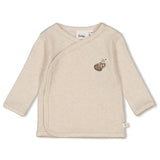 Feetje overslagshirt rib Offwhite Melange - Cute Cookie