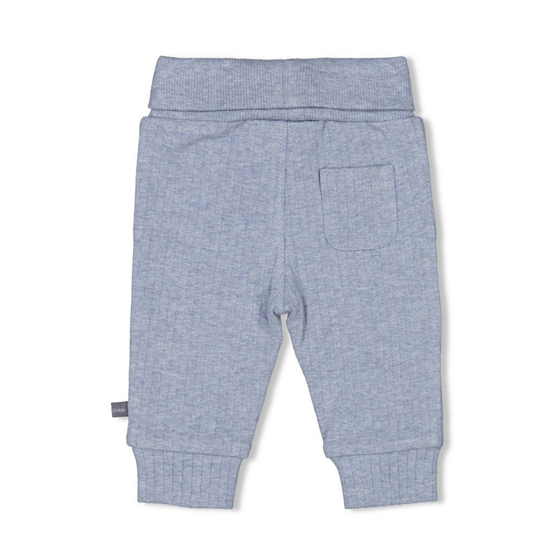 Feetje Broek rib Blauw melange - Farm Life