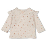 Feetje Overslagshirt AOP Offwhite melange - Sweet Poppy