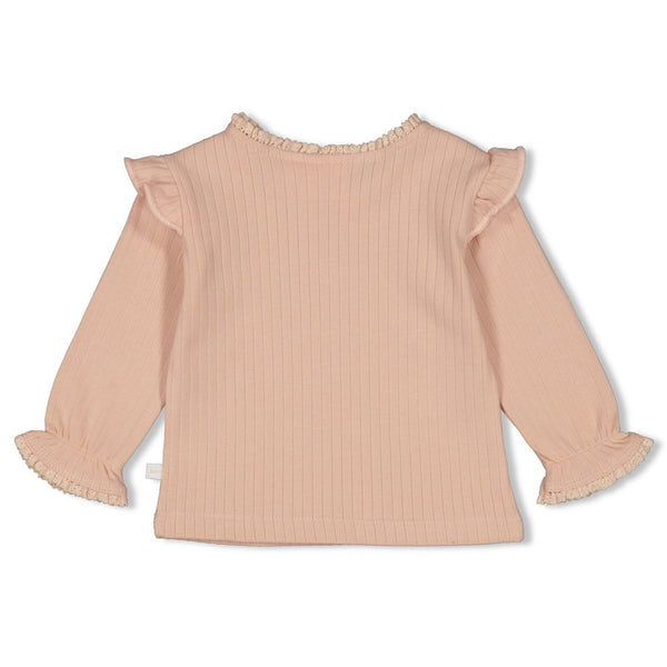 Feetje Longsleeve rib Roze - Sweet Poppy