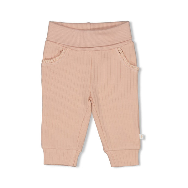 Feetje Broek rib Roze - Sweet Poppy