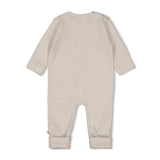 Feetje Pak omslagvoet rib met streep Zand - Honey Bear