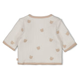 Feetje Omkeerbaar jasje AO embroidery Offwhite - Honey Bear