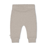 Feetje Broek rib met streep Grijs - Sea Sweeties